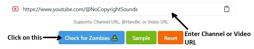 how to use the zombie subscriber calculator step 2